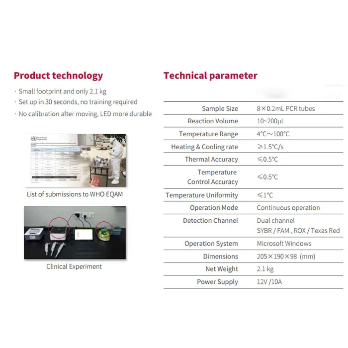 Portable Real-Time PCR Analysis System 3