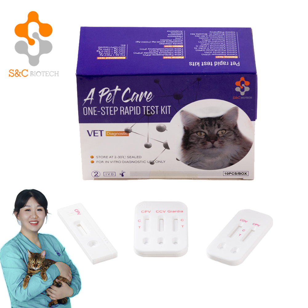 Veterinary Quick Diagnose test Kit Feline FIPV Rapid Diagnose Infectiours Peritonitis
