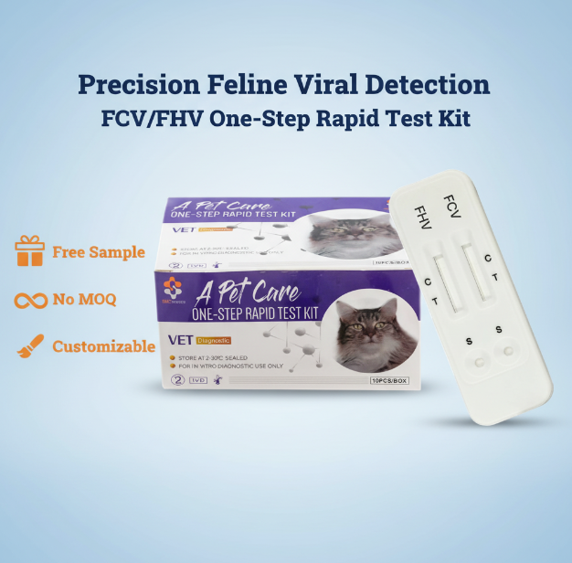 High Sensitivity 6-in-1 Feline Rapid Test Kit Medical Grade Cat Infectious Disease Diagnostic Combo Test Kit