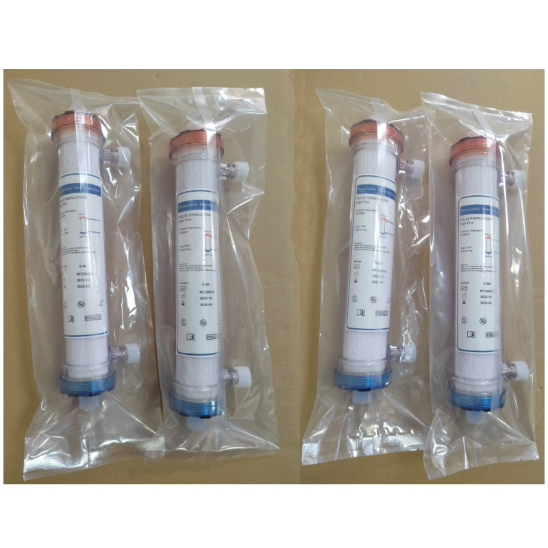 Blood Purification Filter Disposable Hemodialysis Dialyzer High Flux Low Flux
