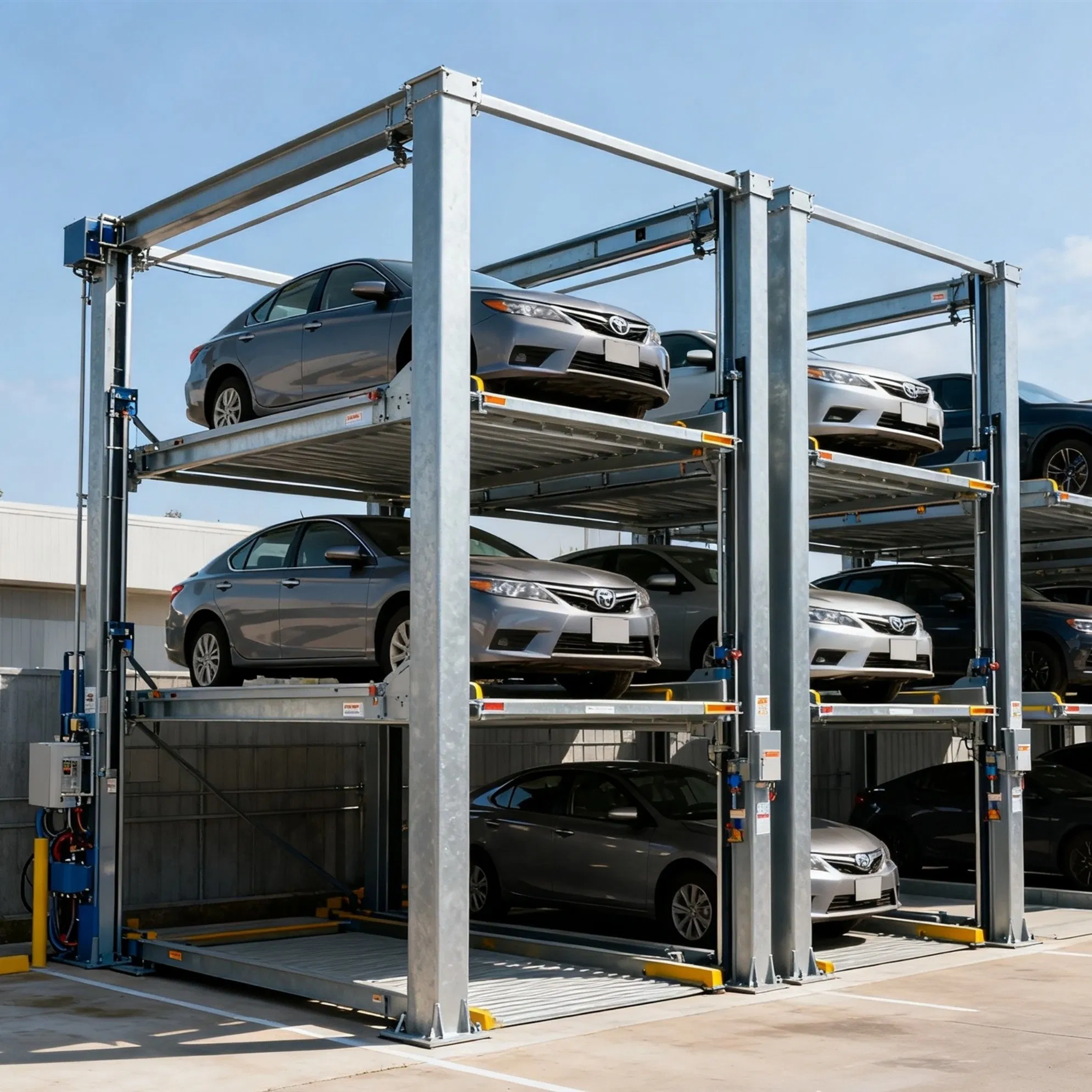 Advanced Technology Four Post Parking Lift Features Intelligent Monitoring and Diagnostic Systems