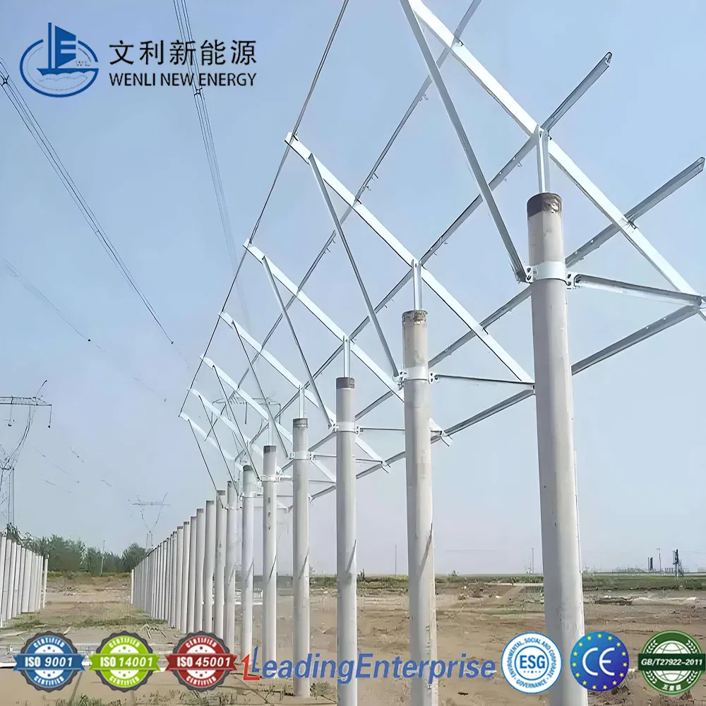 Easy Install Steel Solar Ground Mount Support for Solar Panel Ground Mounting System