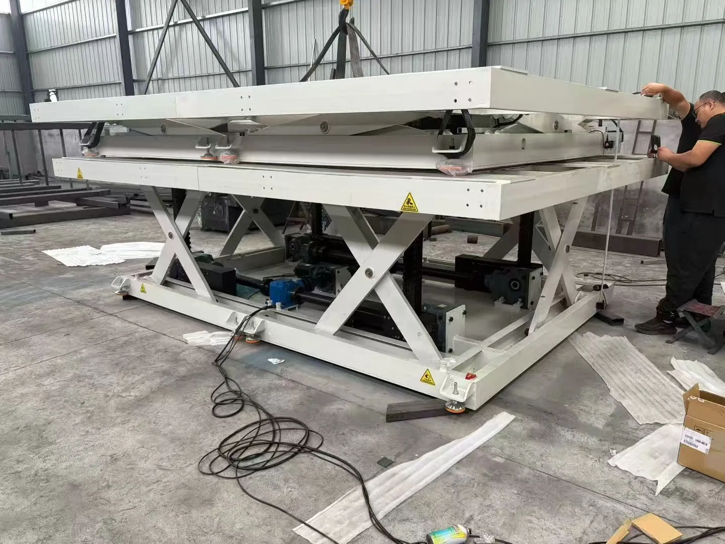 High-Precision ±1mm Lifting Equipment Platform, Rigid Connecting Lifting Machine