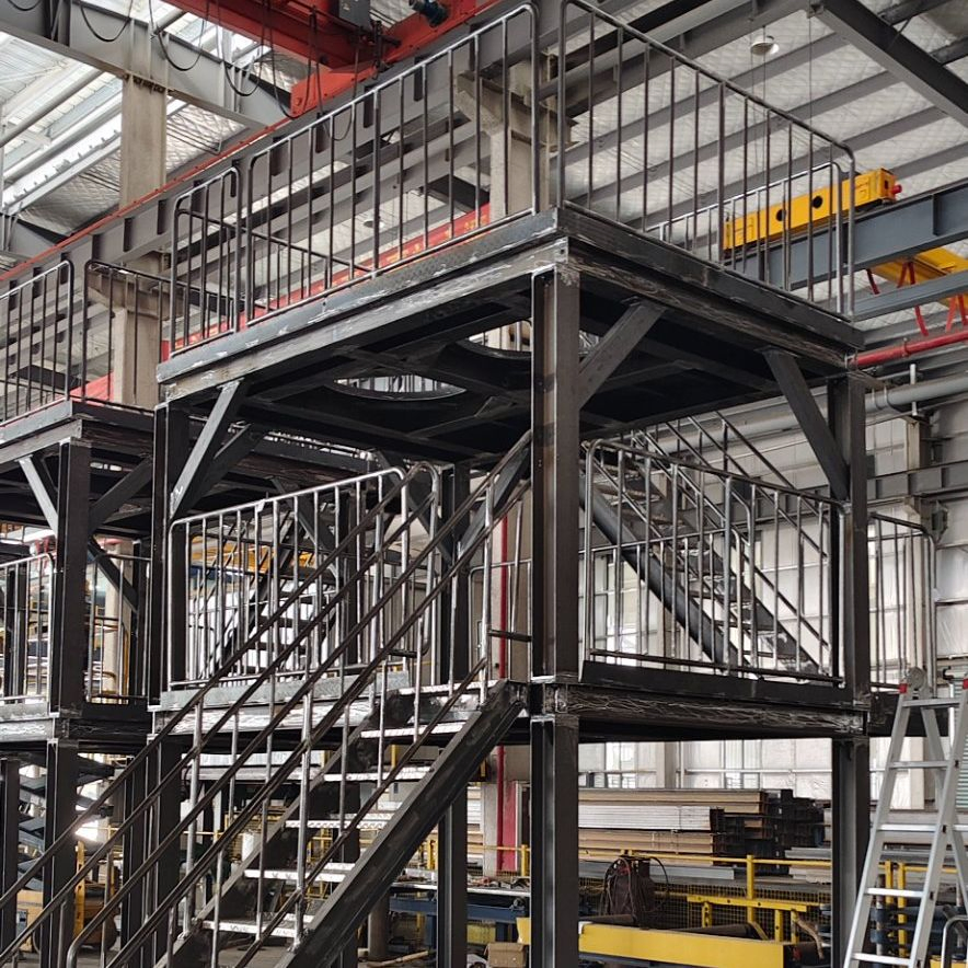 Steel Platform Dedicated to Negative Electrode Silos with Precision Load-Bearing Design