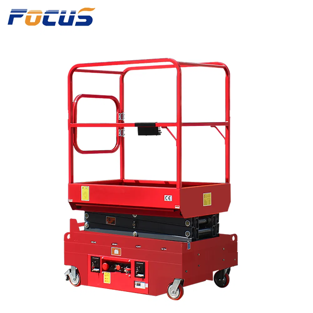 240kg 3-4m Platform Height Scissor Lift with Emergency Lowering System and Onboard Diagnostic System