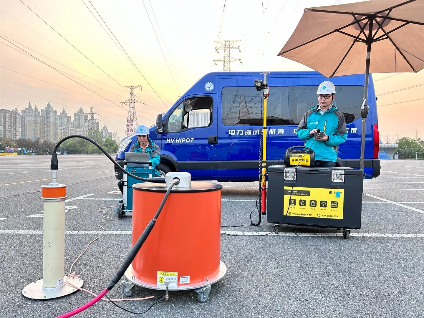 HV HIPOT Oscillating Wave Test System for On-site PD Diagnostics of Cables