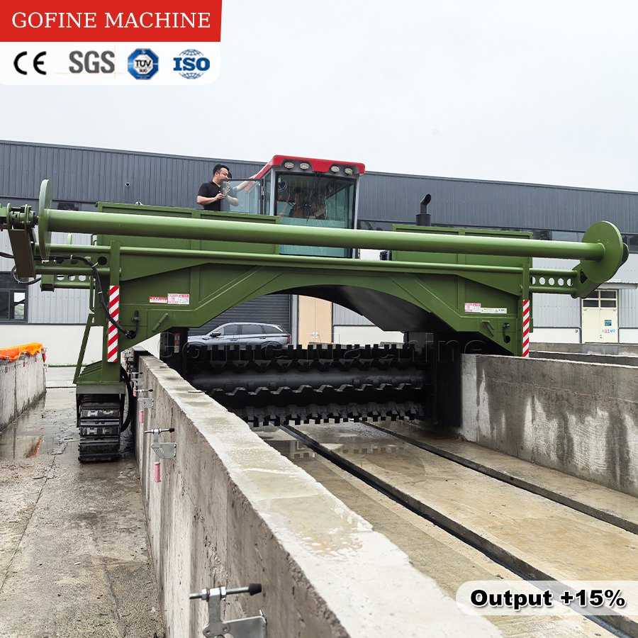 Livestock Manure Agricultural Waste Aerobic Composting System with Nano Membrane Cover