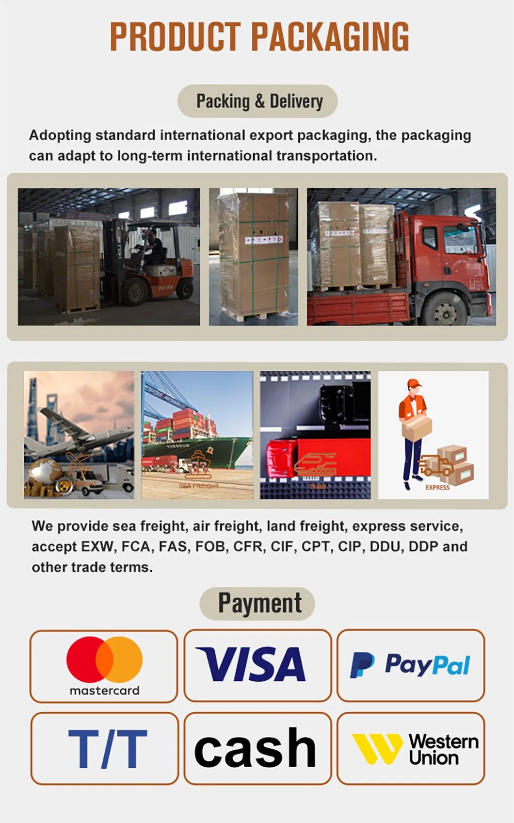 Packaging and Shipping