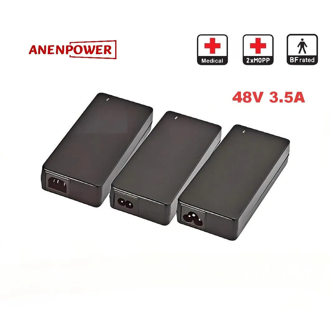 IEC/UL 60601-1 2*Mopp Power Supply 24V 7A 150W Max Desktop CE UL Ukca Rcm Medical AC DC Power Adapter