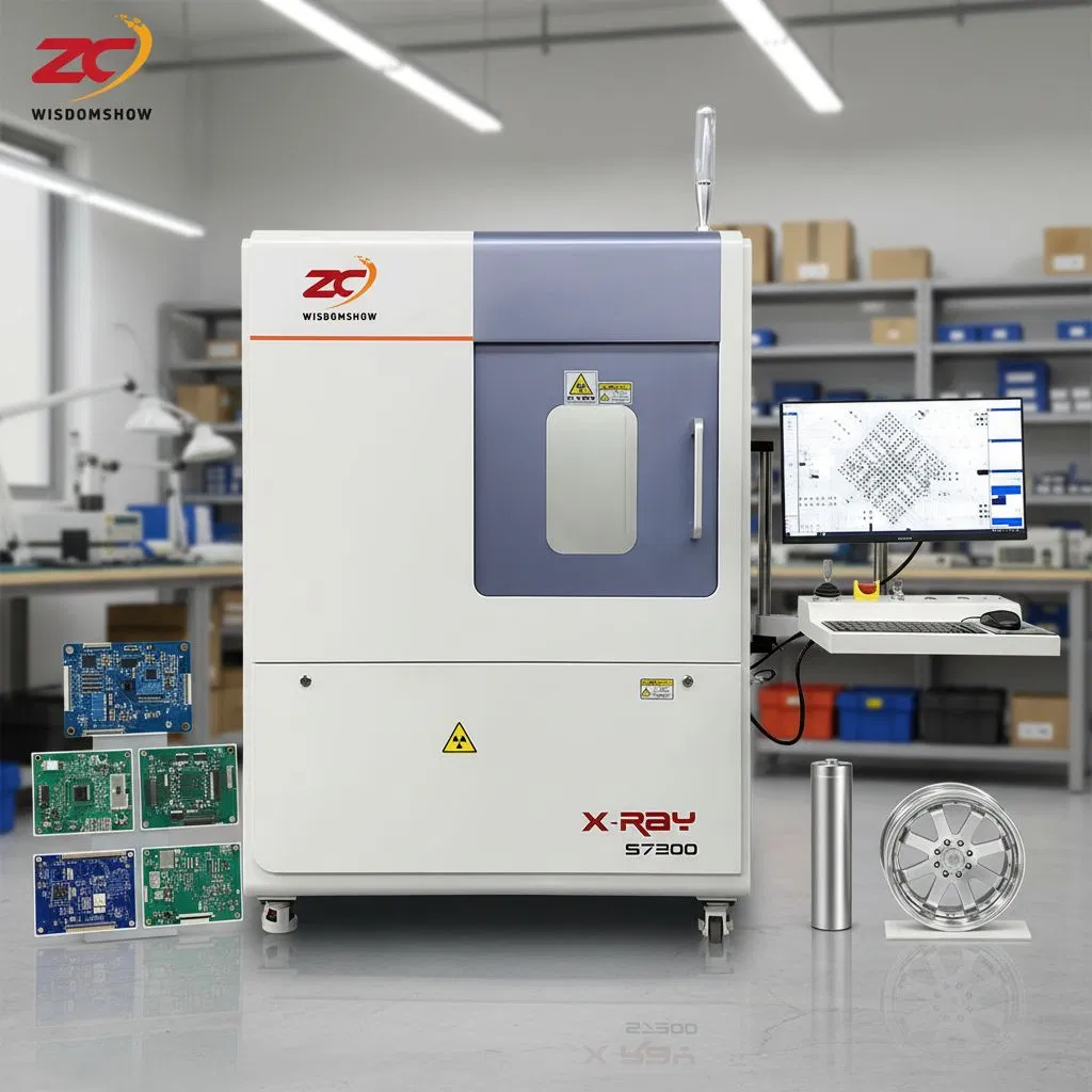 S-7200 Industrial Digital X Ray Inspection System Designed for SMT Assembly Analysis and Internal PCB Defect Detection