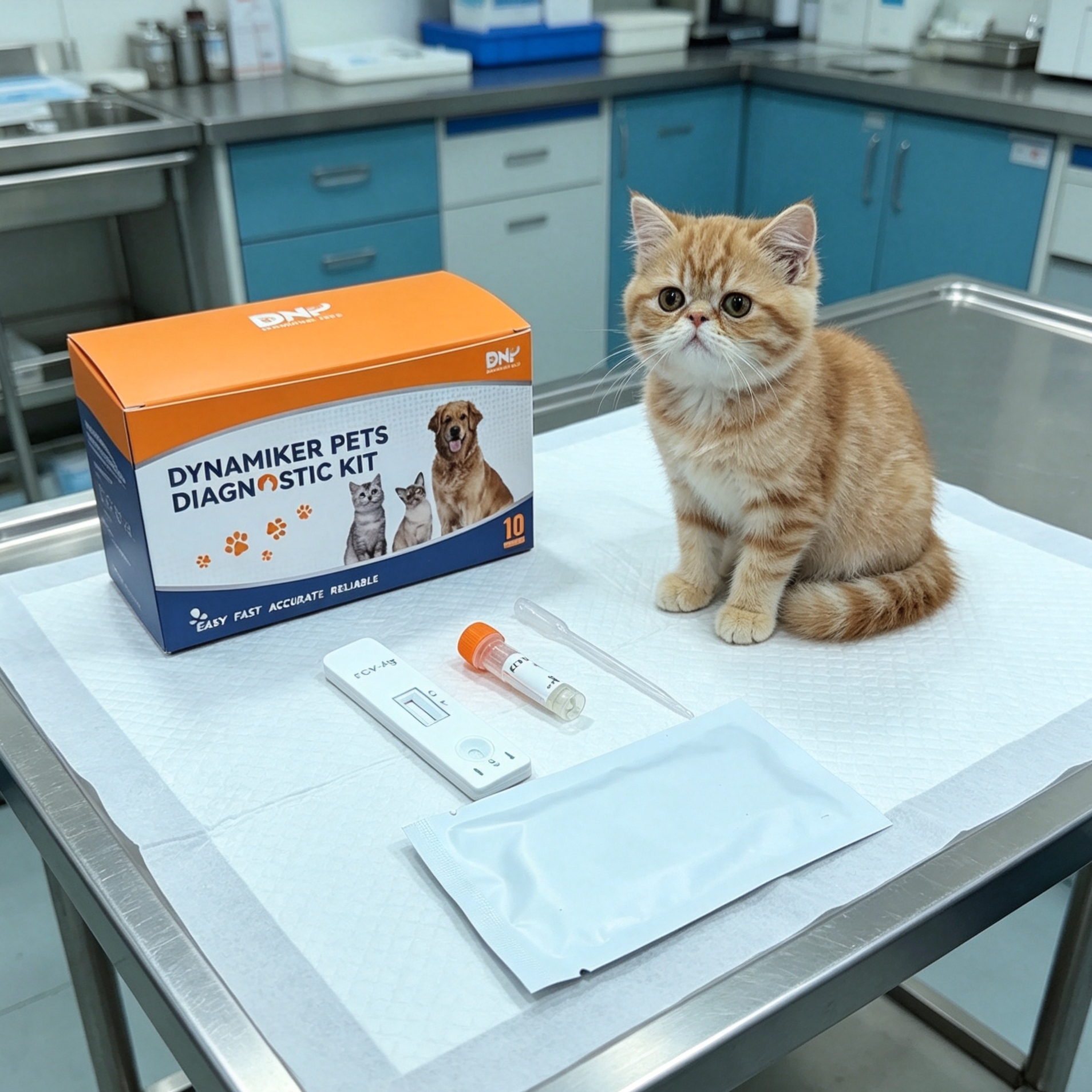 Feline Infectious Peritonitis Related Detection Coronavirus Antibody Rapid Test Kit FCoV Ab Cat Diagnostic Test Cassette