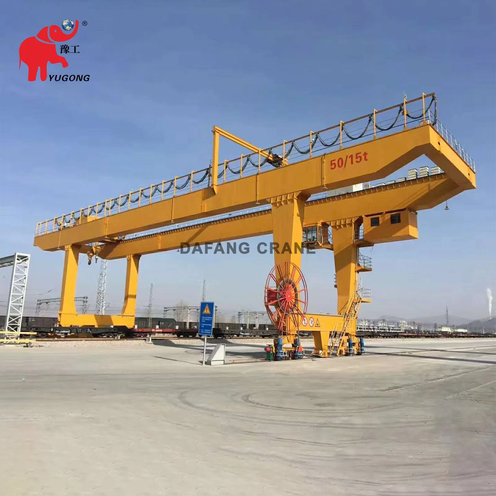 Robust Steel Fabrication Seismic Resilience Harsh Climate Service Remote Diagnostics Smart Controls Industrial Grade Solution Platform Rail Mounted Gantry Crane