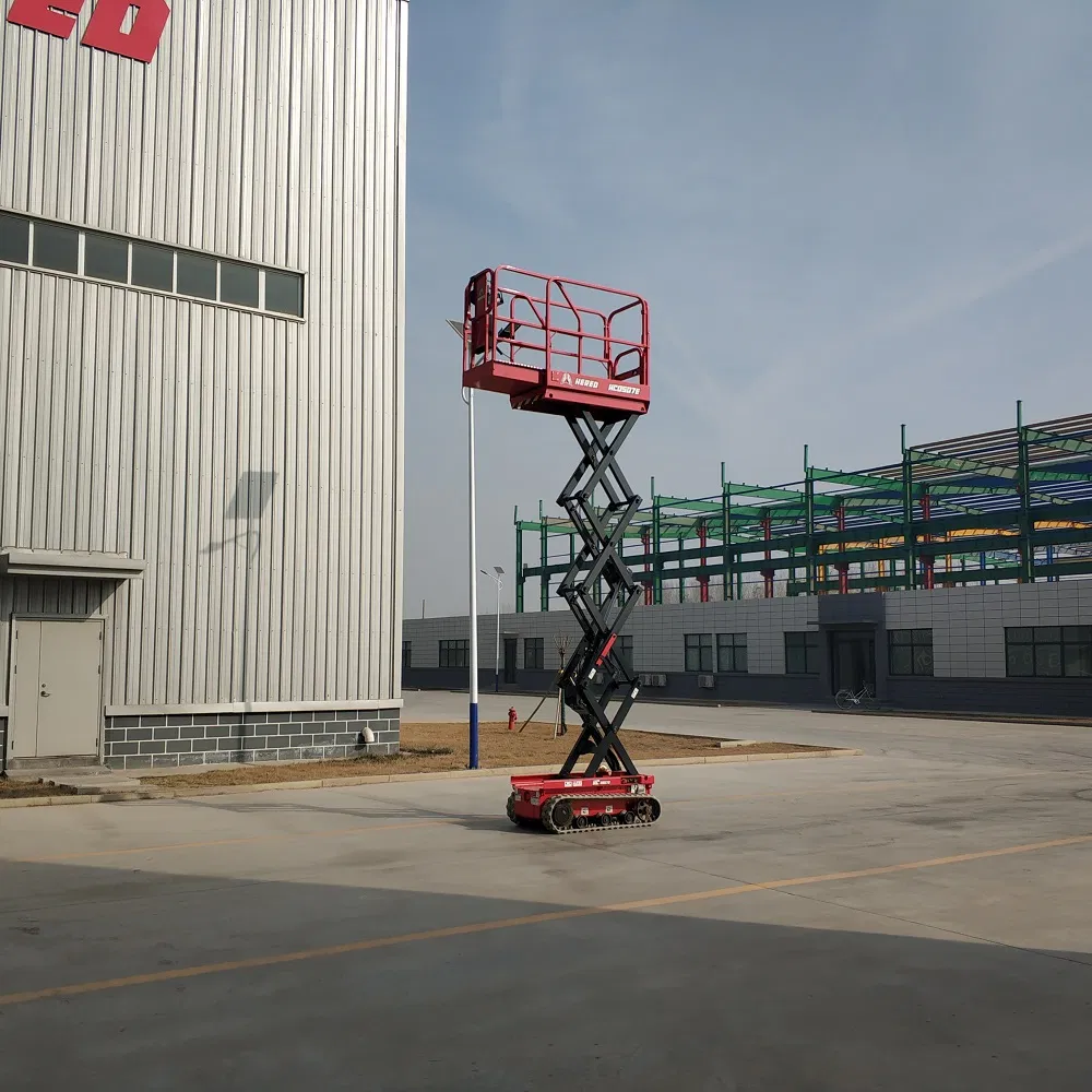 Hered Hydraulic Crawler Scissor Lift Rough Terrain Aerial Work Platform with Smart Diagnostic System