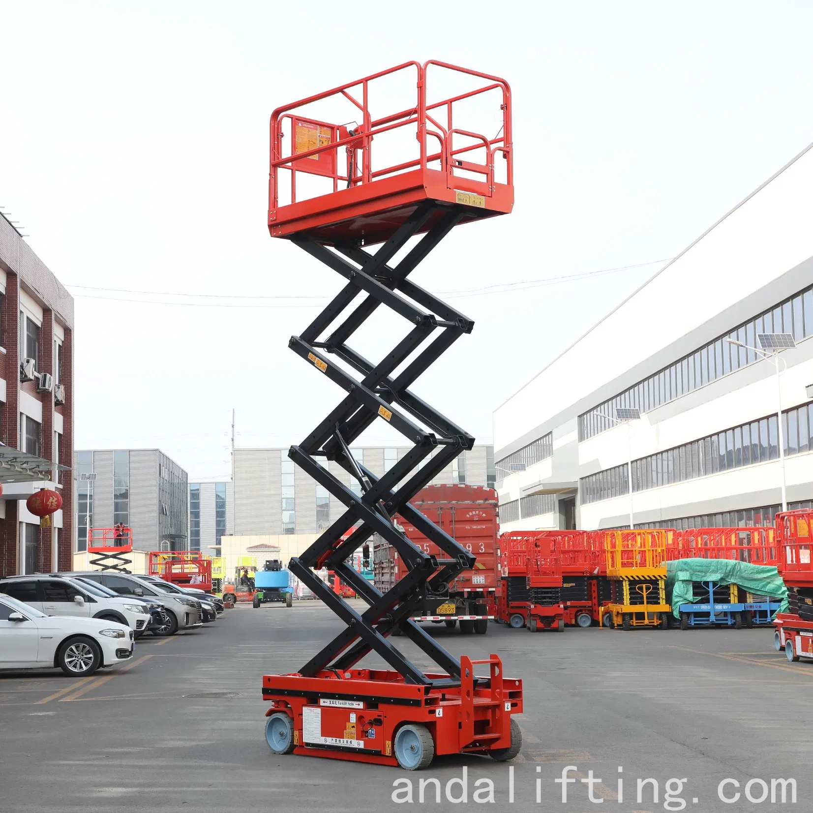 Anda 8m Self-Propelled Electro-Hydraulic Scissor Lift Platform, Equipped with Various Diagnostic Systems. New Product Launch.