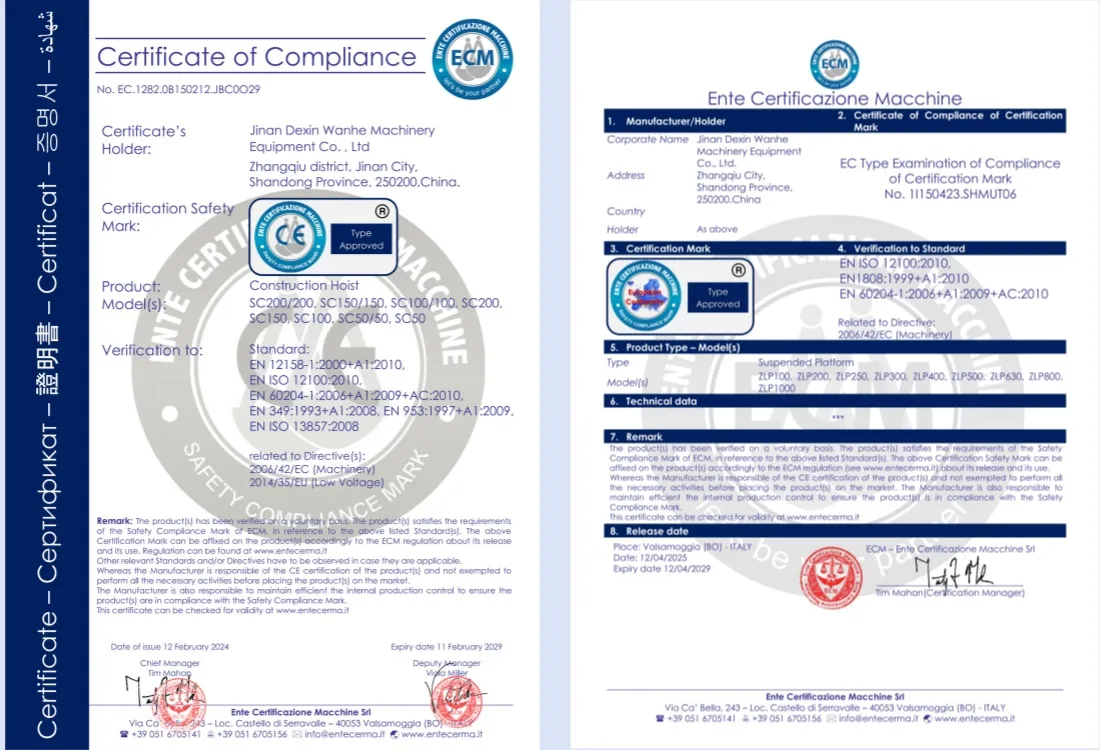 Product Certifications