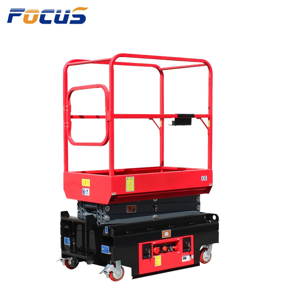 240kg 3-4m Platform Height Scissor Lift with Emergency Lowering System and Onboard Diagnostic System