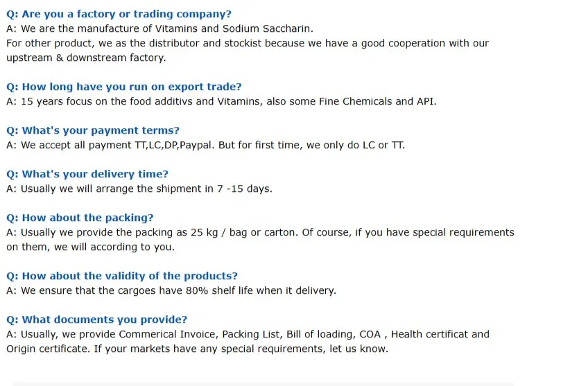 FAQ Support