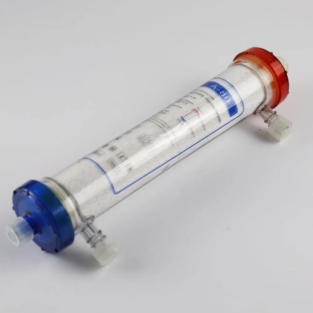 Disposable Polyethersulfone Hollow Fiber Dialyzer Low Flux 1.8m2 Surface Area
