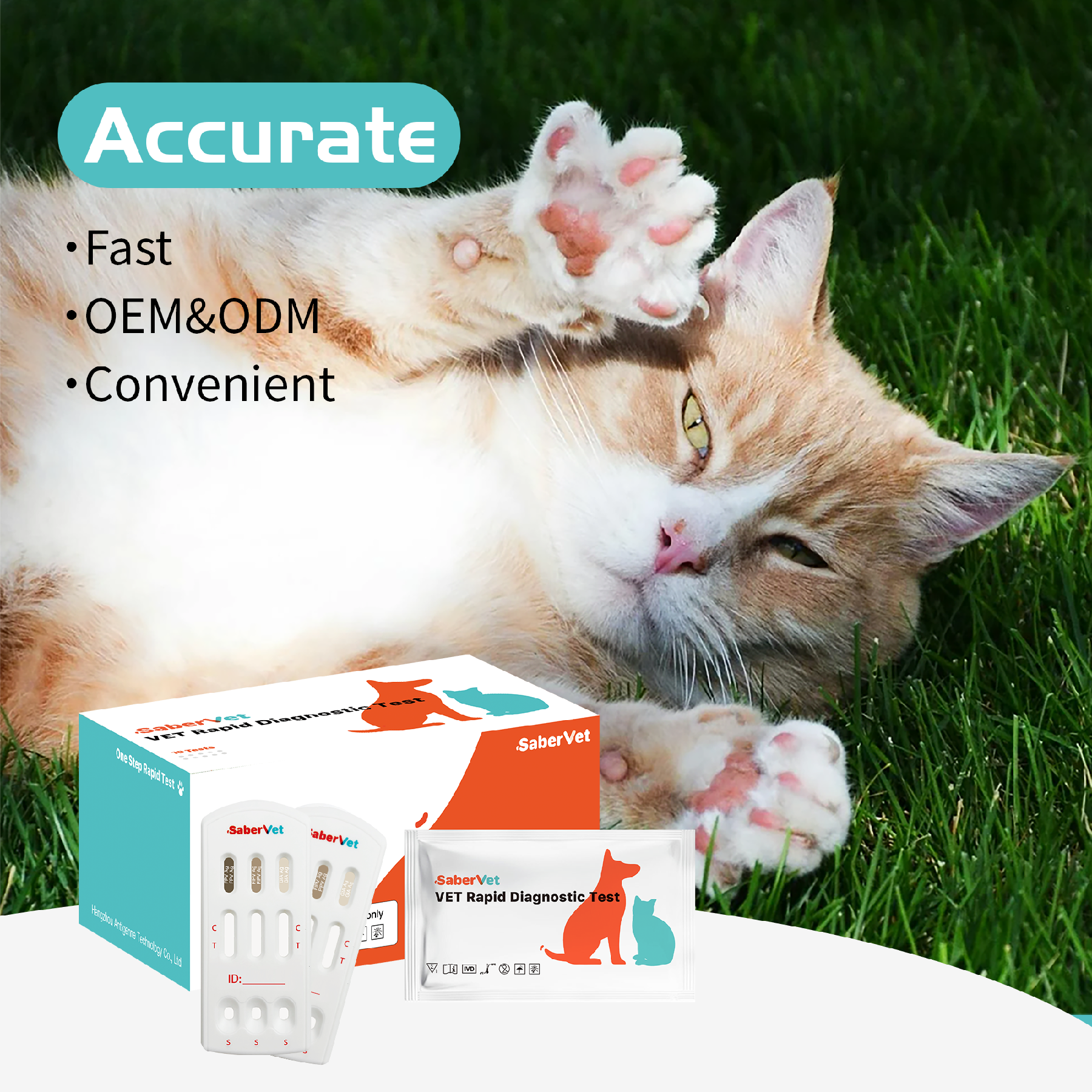 Quick Diagnostic FPV/FIPV/GIA Ag Feline Infectious Peritonitis Virus Antigen Rapid Test Veterinary Instrument