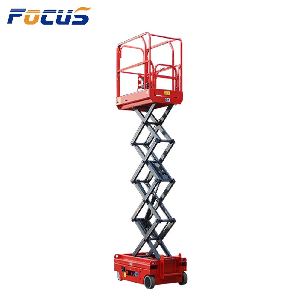 240kg 3-4m Platform Height Scissor Lift with Emergency Lowering System and Onboard Diagnostic System