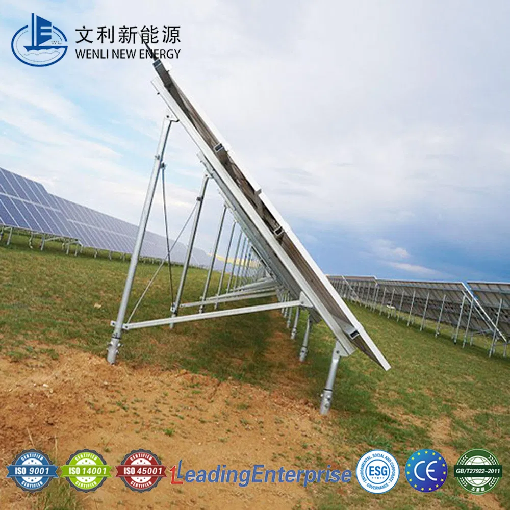 Easy Install Steel Solar Ground Mount Support for Solar Panel Ground Mounting System