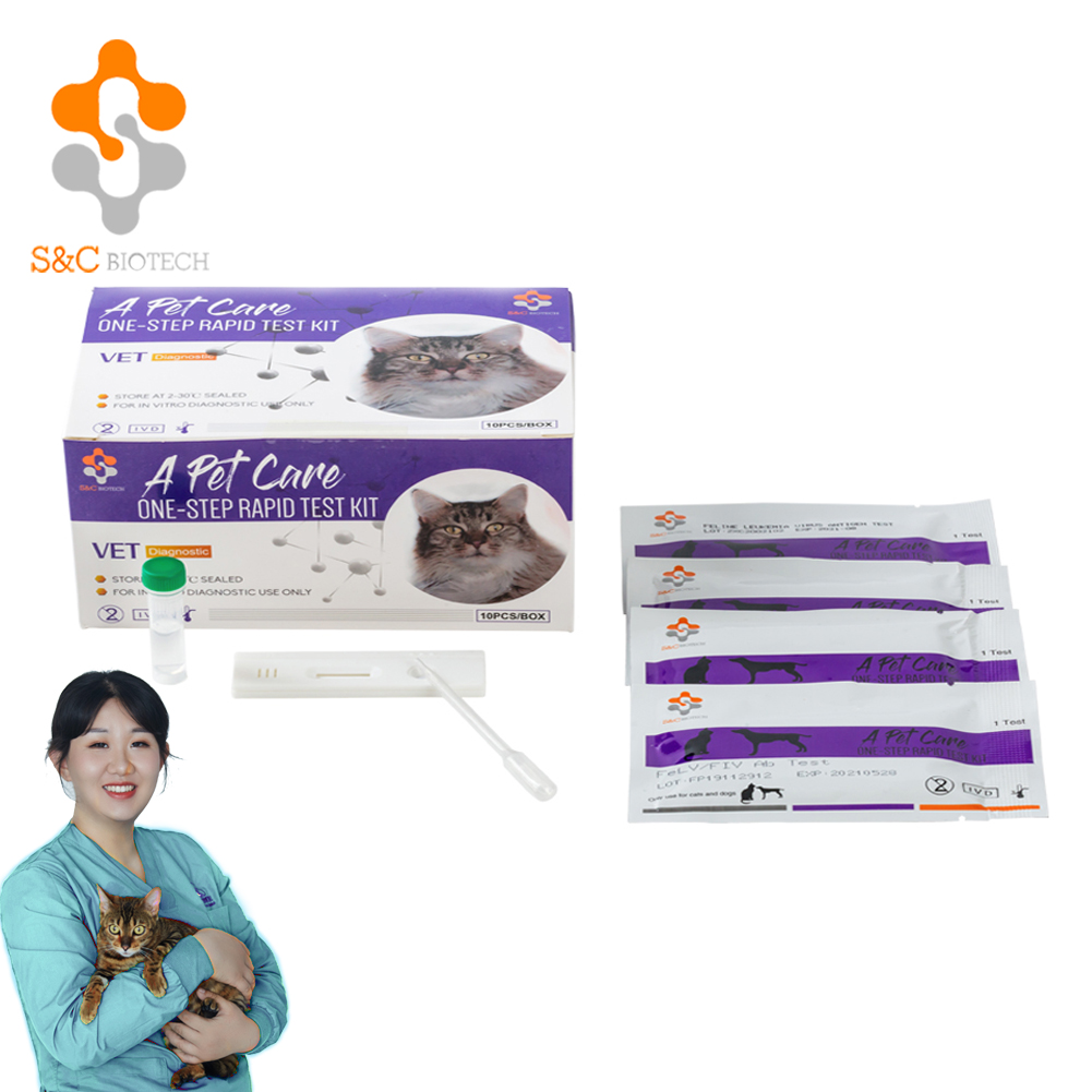 Veterinary Quick Diagnose test Kit Feline FIPV Rapid Diagnose Infectiours Peritonitis