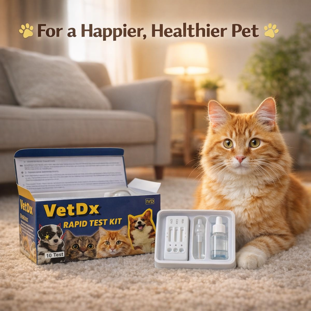Veterinary Test Kit for Feline Infectious Peritonitis Antigen Detection CE Certified Class II Diagnostic Equipment for Cats