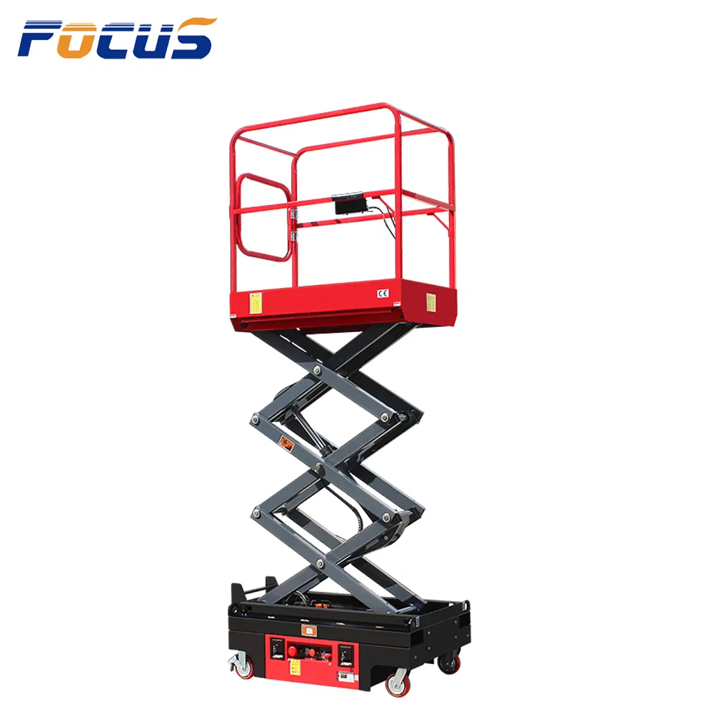 240kg 3-4m Platform Height Scissor Lift with Emergency Lowering System and Onboard Diagnostic System