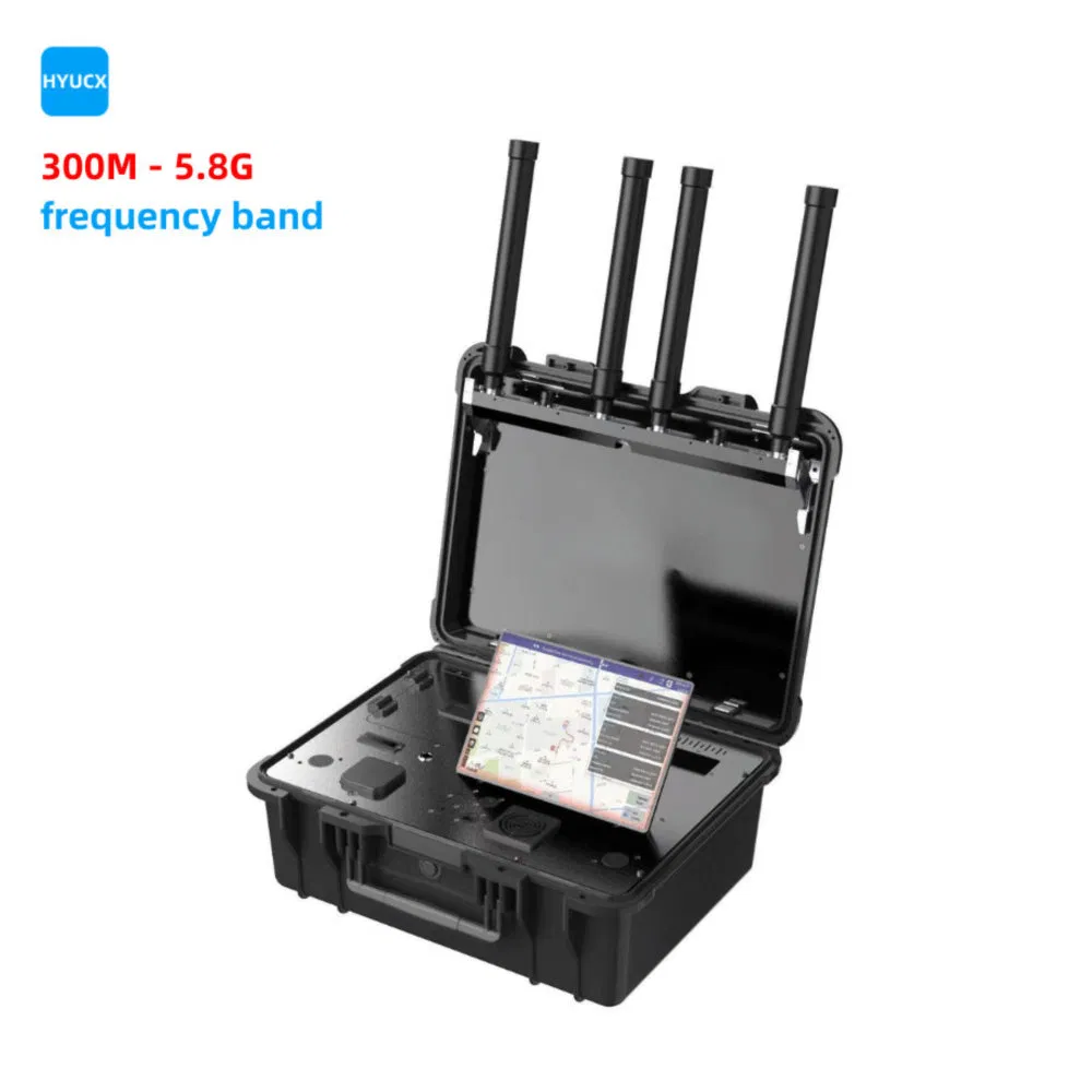 Supports External Antenna Expansion CH11 Suitcase-Type Uav Drone Detector System for Public Security Patrol