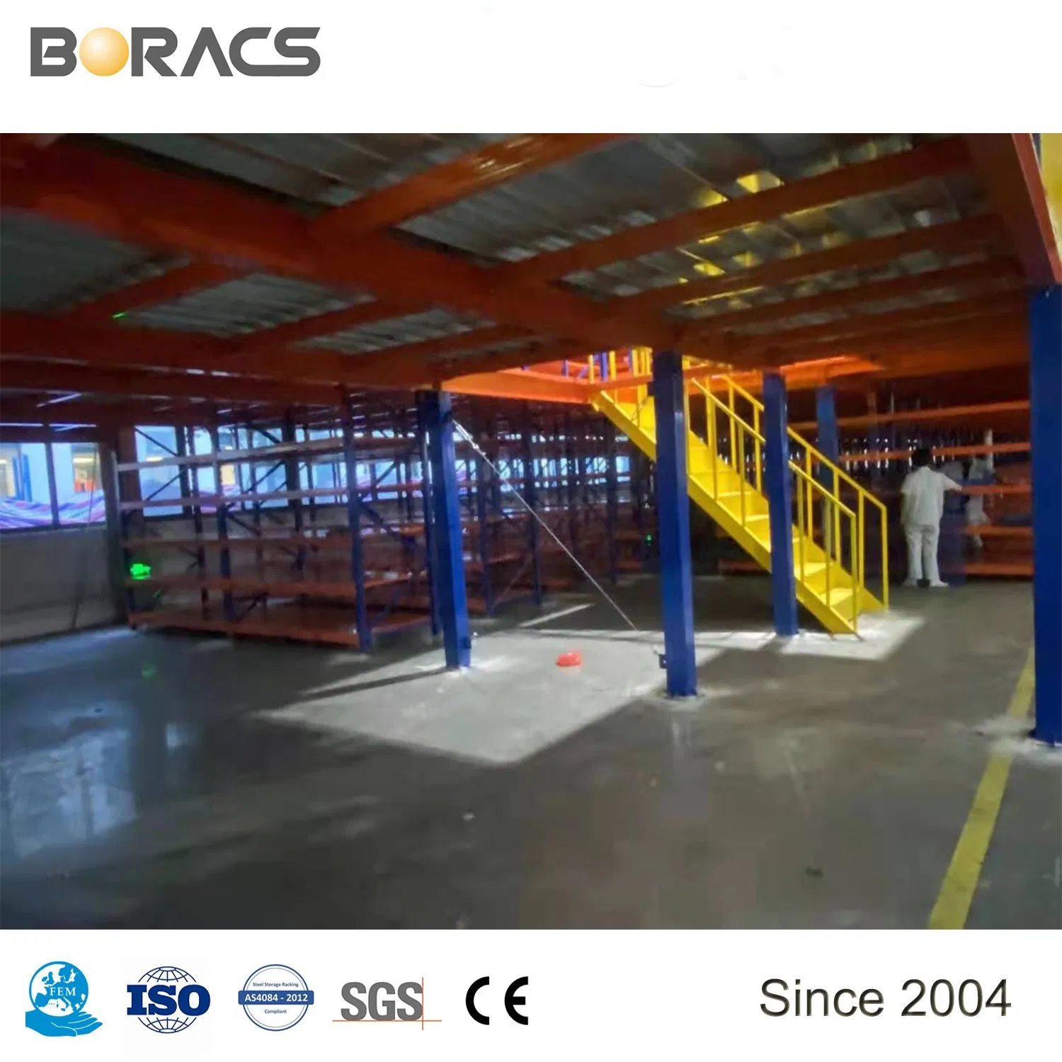 OEM Designed Industrial Mezzanine Platform with Client-Specific Column Grid Layout and Load Distribution Analysis