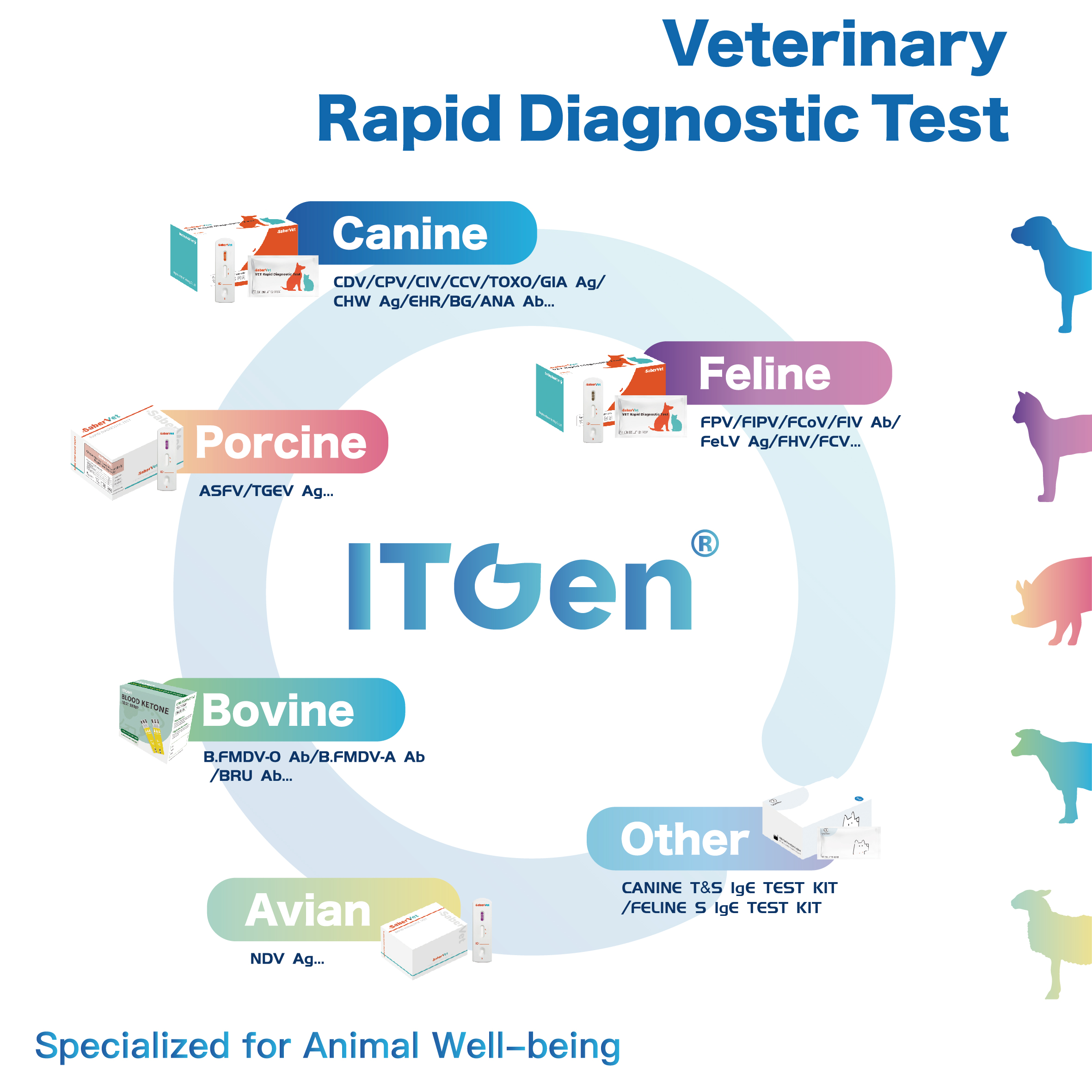 Quick Diagnostic FPV/FIPV/GIA Ag Feline Infectious Peritonitis Virus Antigen Rapid Test Veterinary Instrument