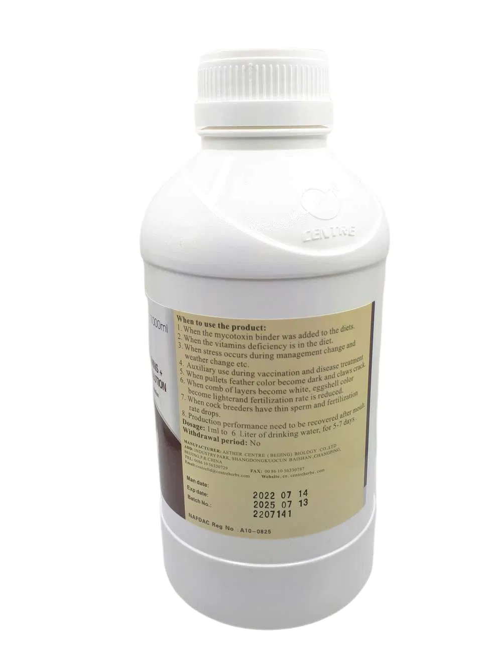 Centre-Multivitamins Oral Formulation Details