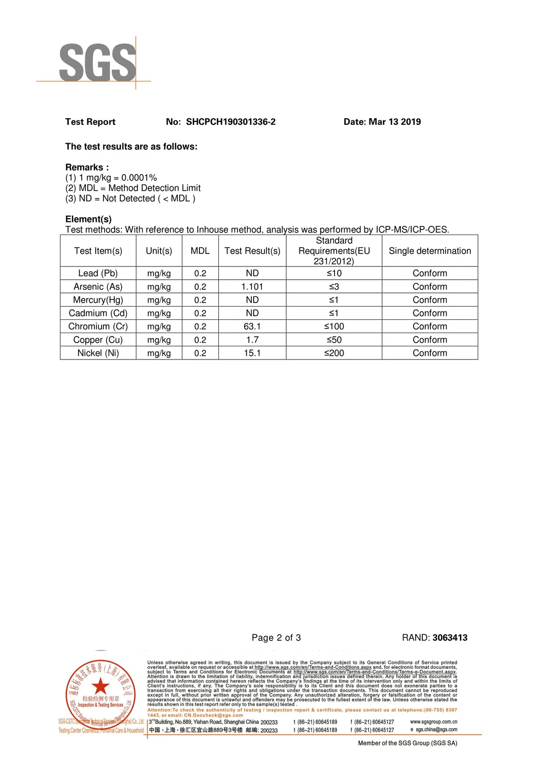 Certification Documents