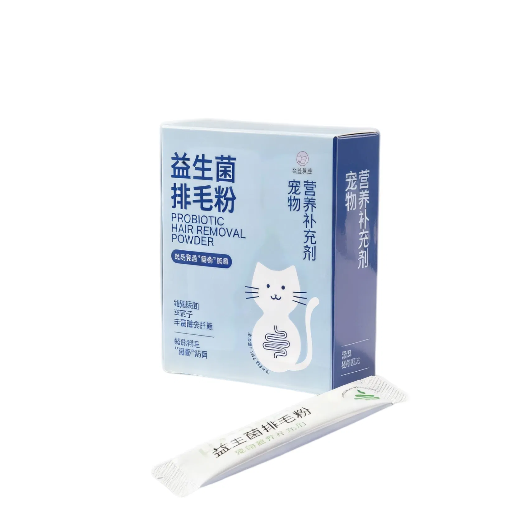 Vet-Approved Cat Hairball Relief Probiotic Powder for Digestive Health