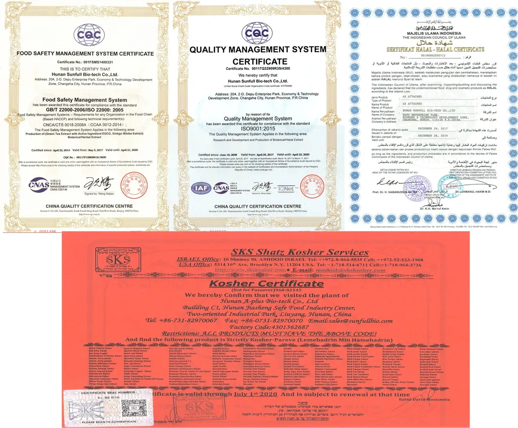 Paprika Oleoresin Certificate