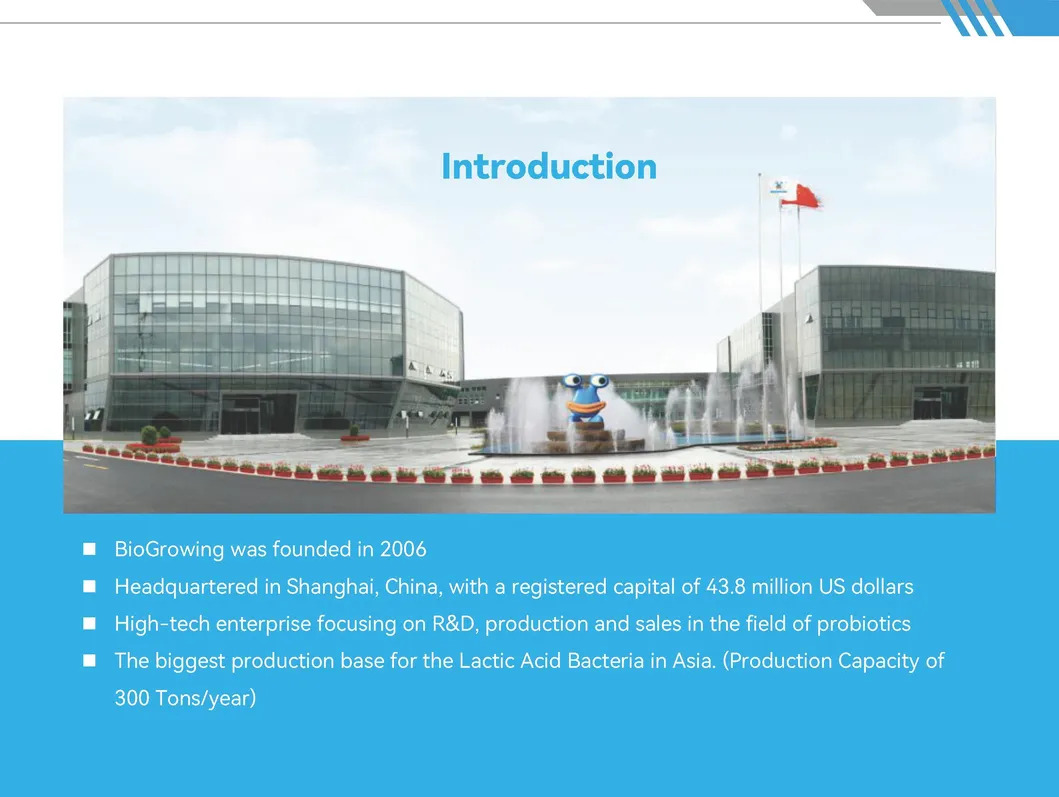 Probiotic Strains Processing Facility