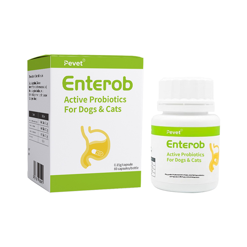 Pevet Enterob Pet Probiotics 112b Cfu Gut Health Supplement for Dogs Cats
