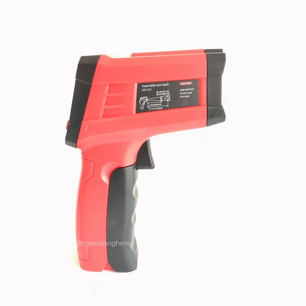 High Temperature Infrared Laser Thermometer with Adjustable Emissivity for Metal Processing & Kilns