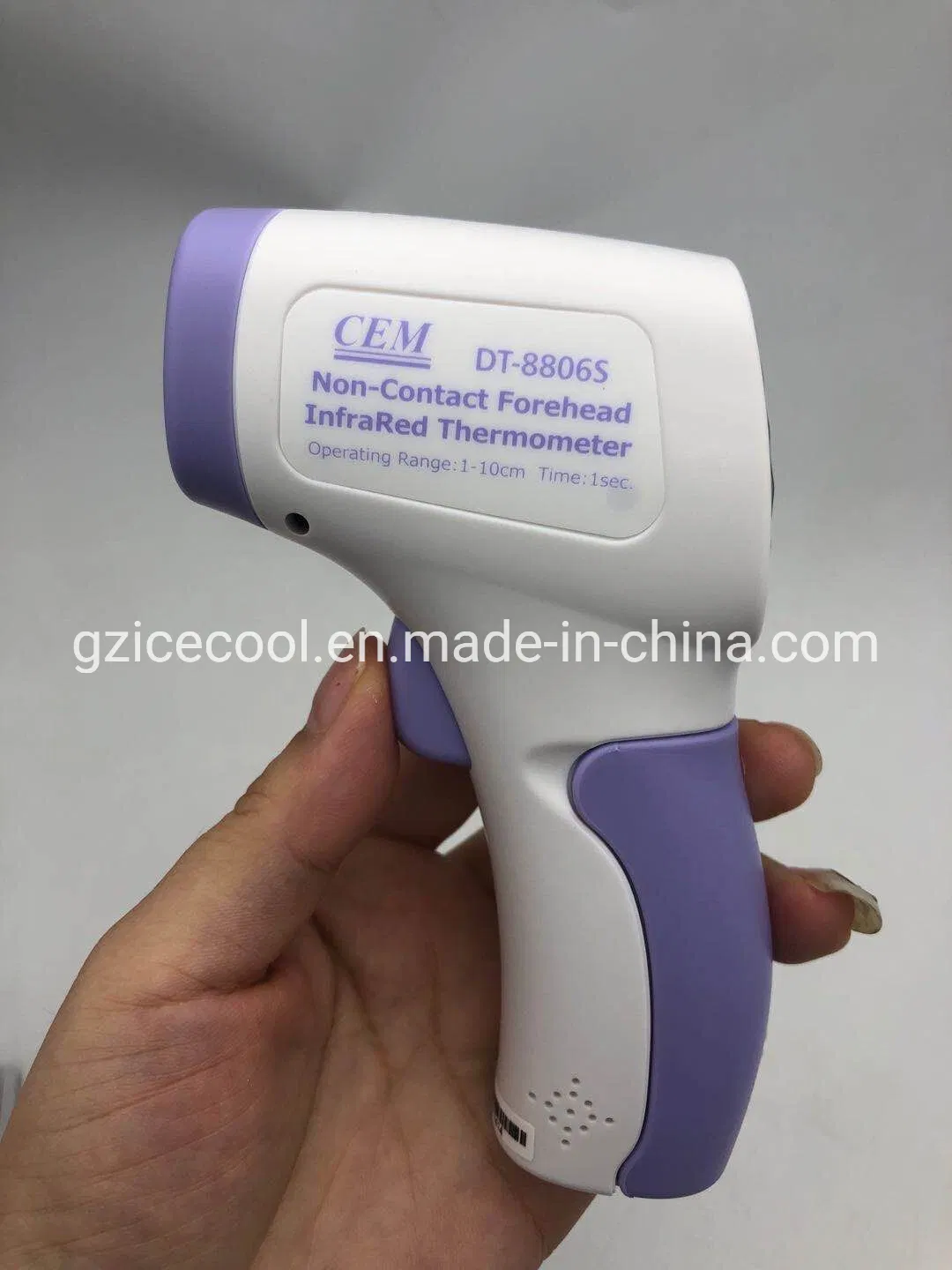 Dt-8806s مقياس حرارة بالأشعة تحت الحمراء غير التلامسي لقياس درجة حرارة الجسم على الجبهة للأشخاص