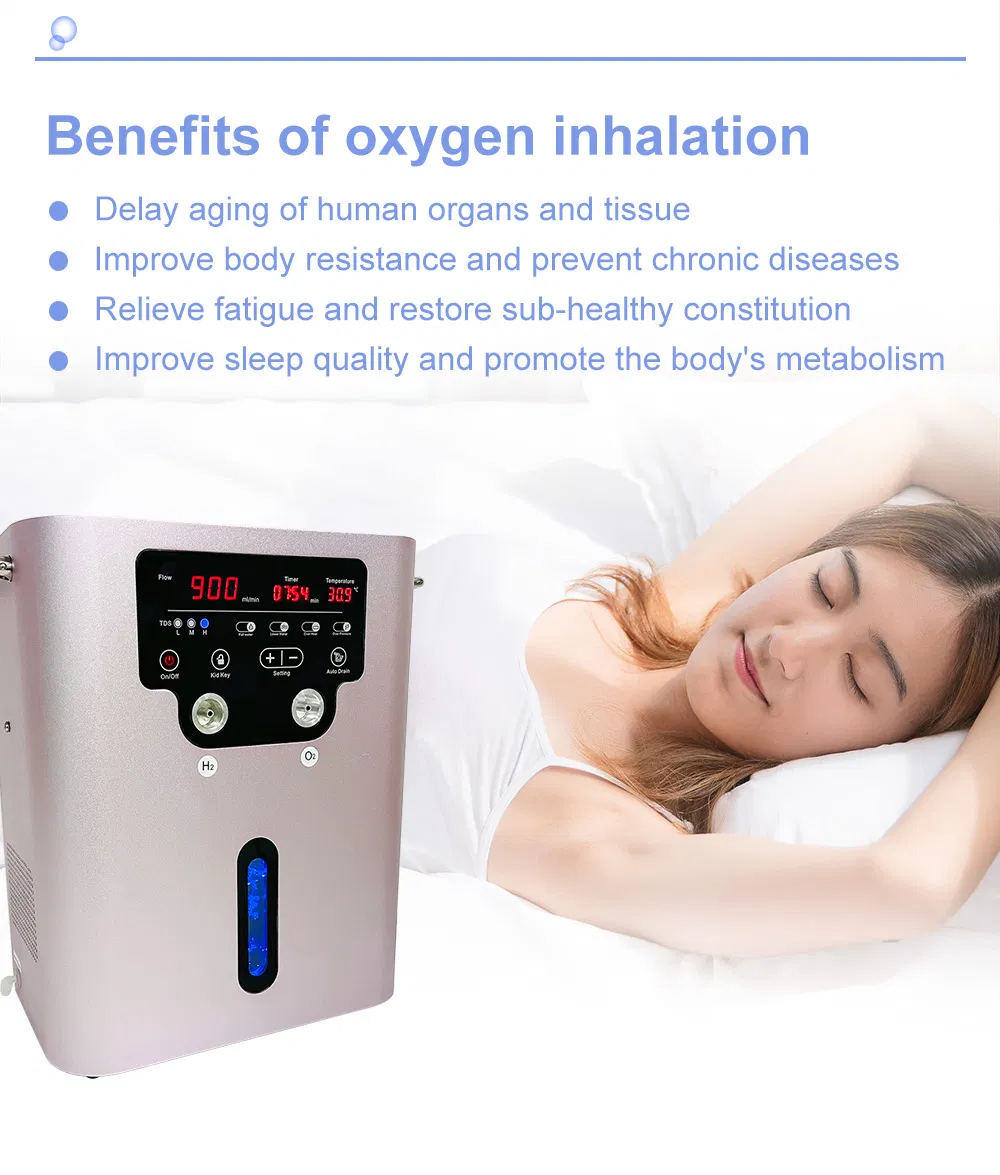 آلة استنشاق الهيدروجين النقي الأكسجين 900ml