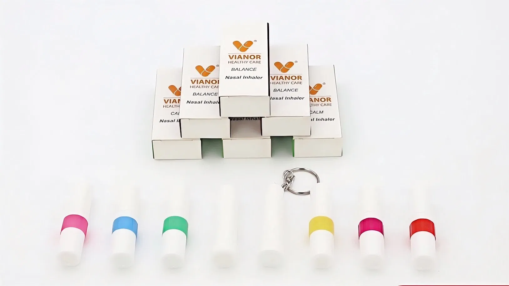 جهاز استنشاق رول-أون ثنائي الاتجاه برائحة الكافور، عصا عطرية من الزيوت الأساسية لتخفيف احتقان الأنف ودوار الحركة