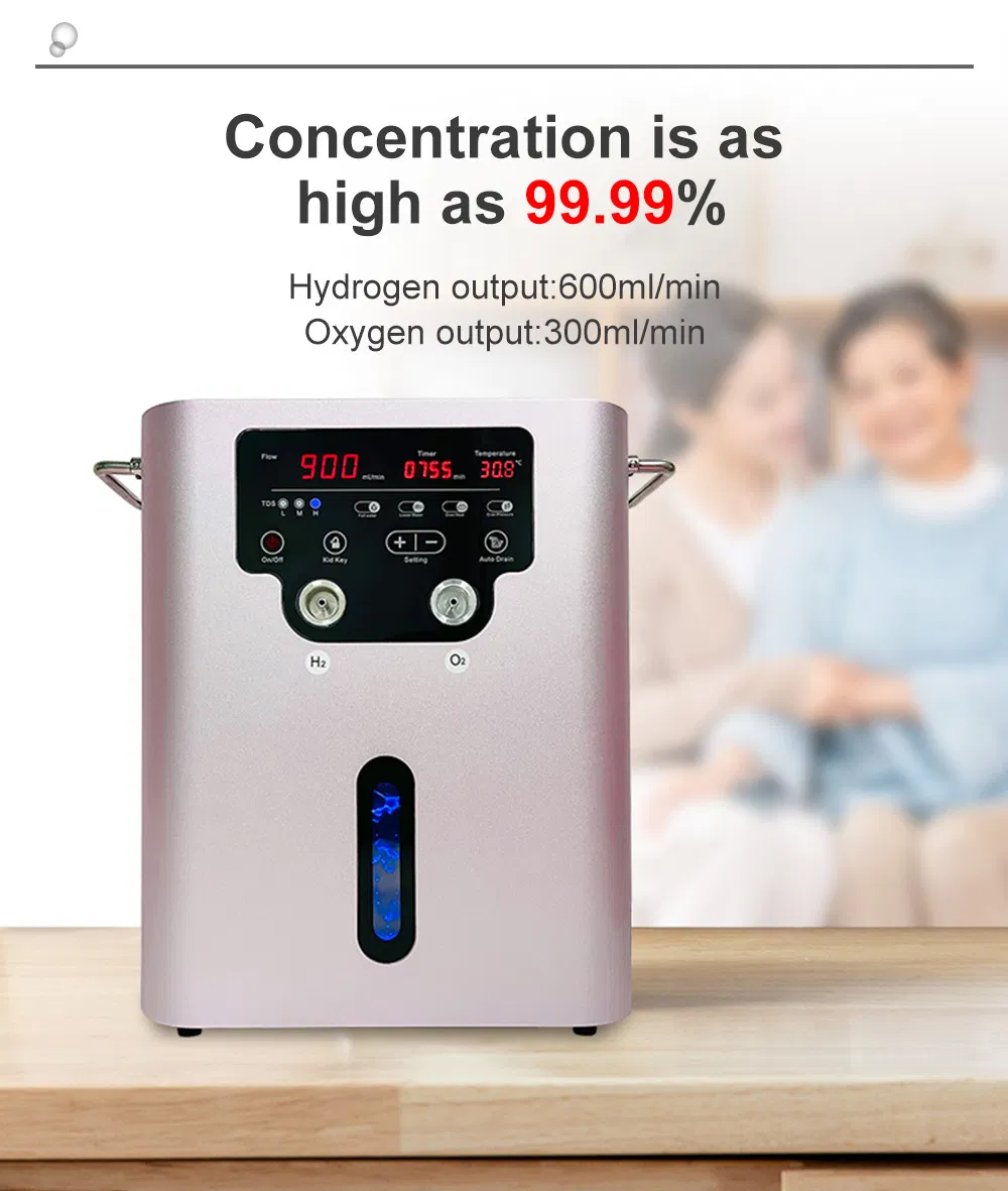 آلة استنشاق الهيدروجين النقي الأكسجين 900ml