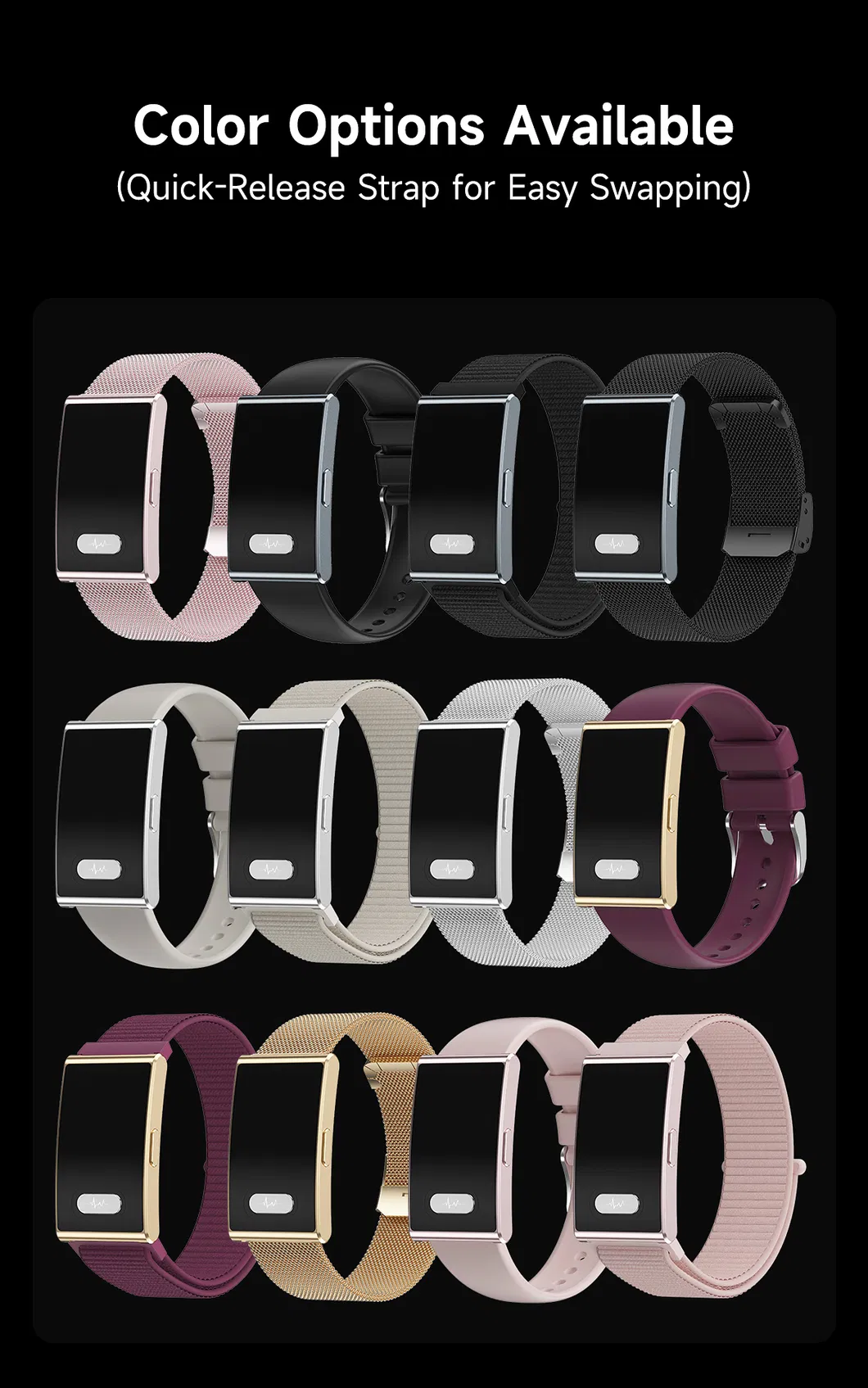 جهاز صحي ذكي متقدم لمراقبة القلب والنوم والجسم