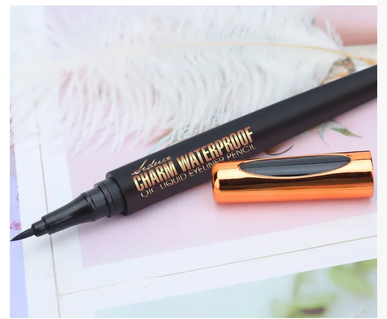 for Cross-Border Makeup Eyeliner Pen Wholesale Waterproof Oil Non-Blooming Cool Black Smooth Beauty Q611 Made in China