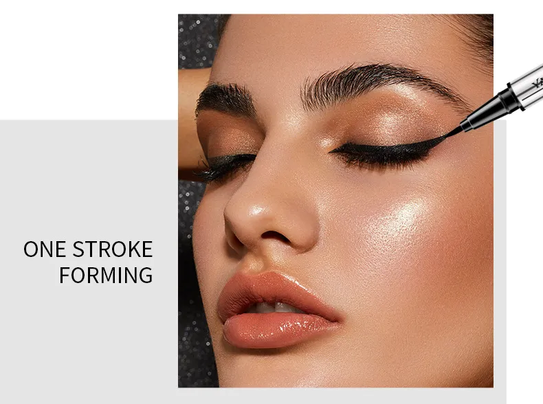 Black Smooth Silver Tube Eyeliner Quick-Drying Waterproof Sweat-Proof Very Fine Pen Eye Use