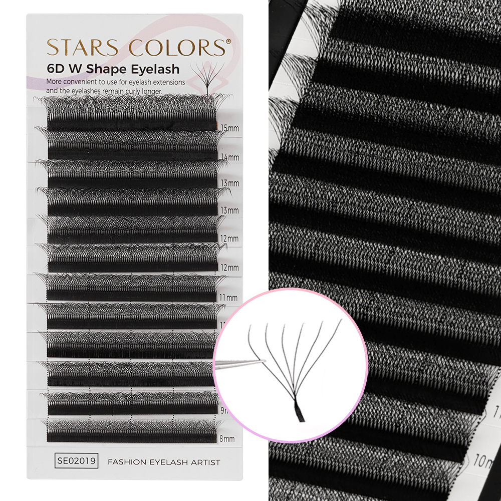 High Quality Cashmere Mink Eyelash Extensions Easy Fan Russian Volume Eyelashes Matte Black Lashes Velvet Cils Individual