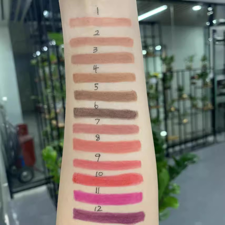 Private Label Cosmetics Vegan Lipliner Highpigment Makeup Cruelty Free Waterproof Long Lasting Retractable Creamy Lip Liner