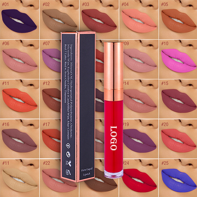 Professional High Quality Vegan Matte Private Label Waterproof Lip Makeup Lipstick Wholesale Matte Liquid Lipstick
