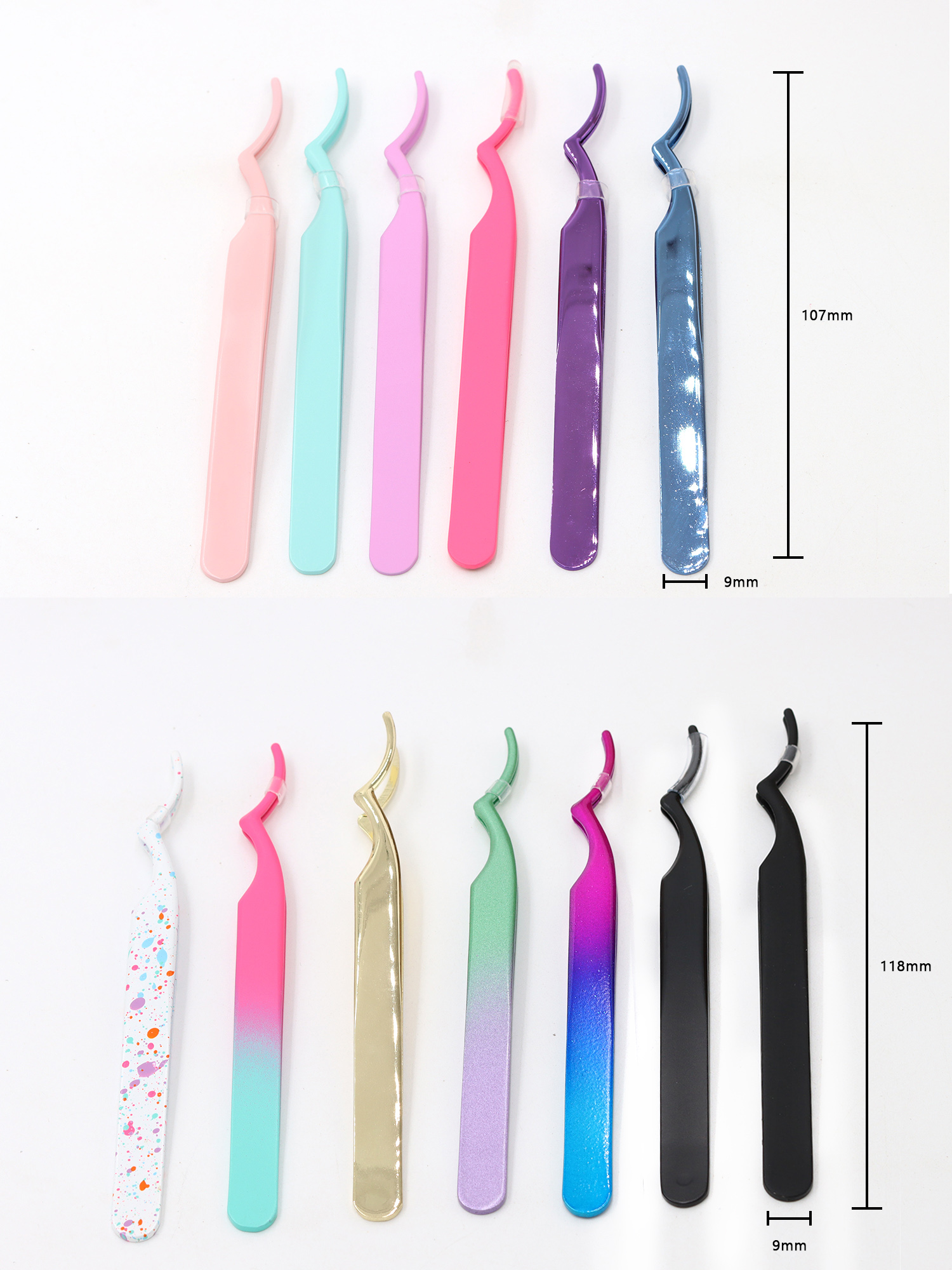 Custom Logo Lash Tweezers Style A