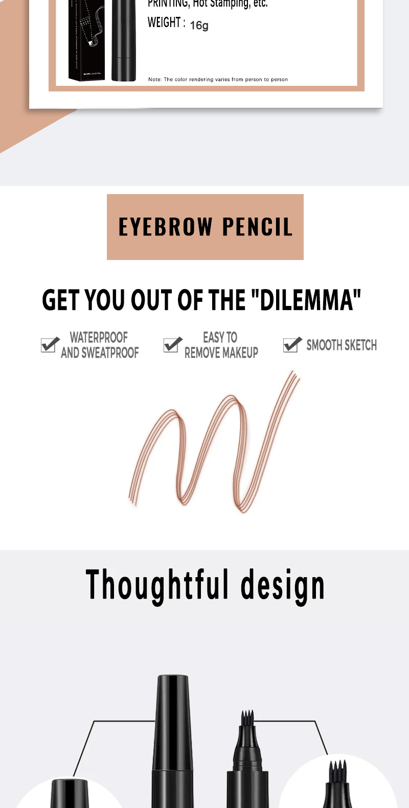 Eyebrow Pen Showcase 2